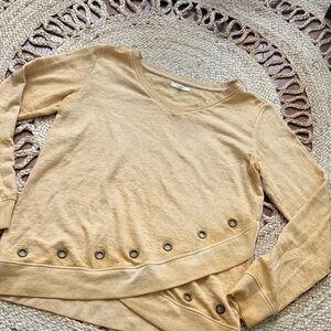 Maurices Mustard Long Sleeve Top